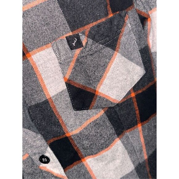 Nice PLADRA men Every Day Flannel Shirt- grey size XS Long Sleeve Good condition - Picture 4 of 8